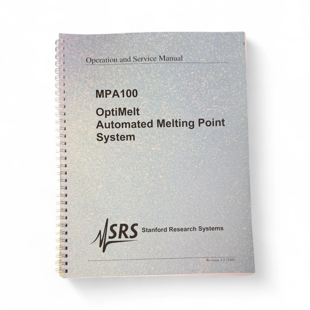 Stanford Research Systems OptiMelt Automated Melting Point System MPA100
