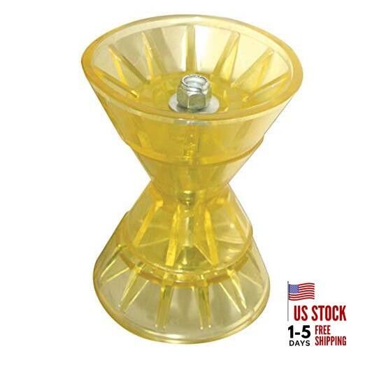 Super Polymer Bow Roller,Yellow 4-Inch