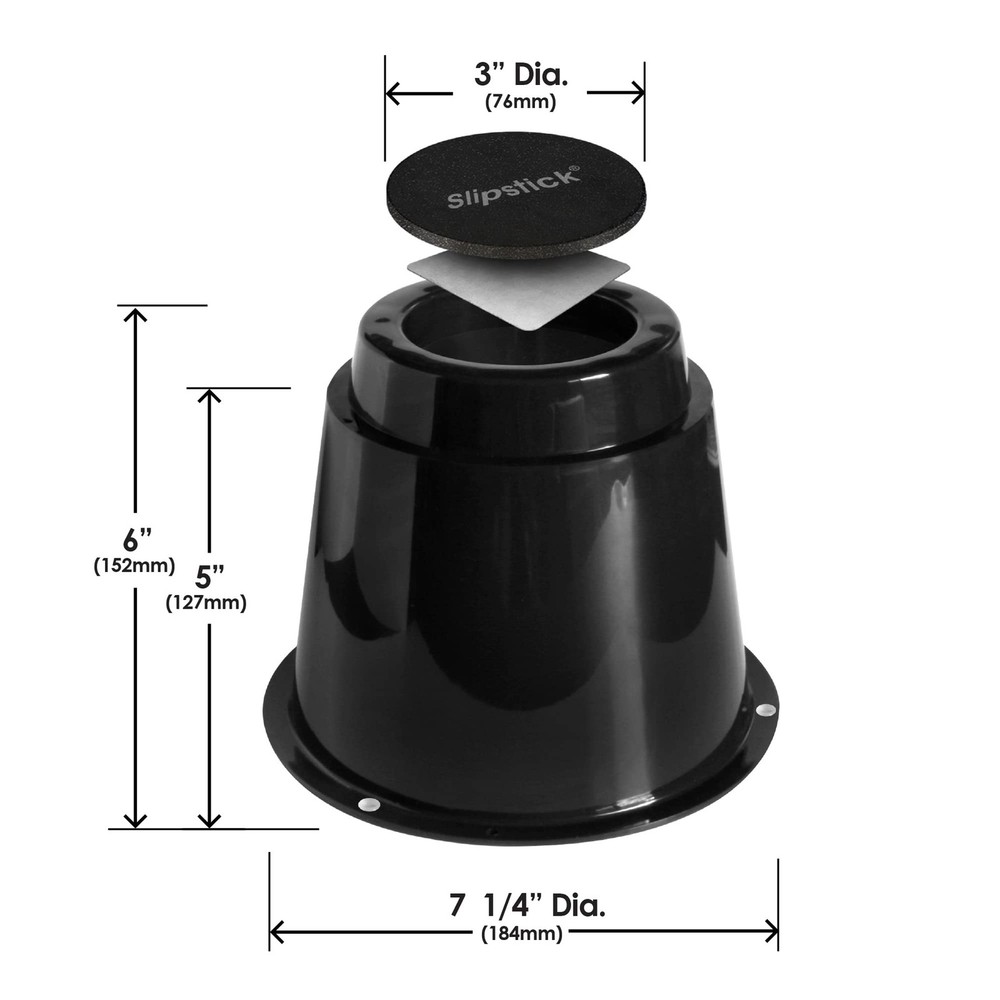 5" Bed Risers, Steel Reinforced, 2,640 lbs Support, Stackable, 4 Pack, Black