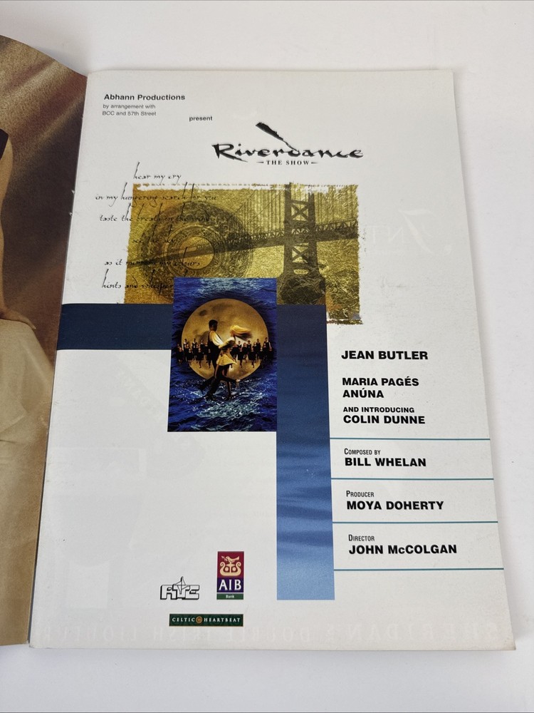 Riverdance The Show Programme Dance Theatre 1990s