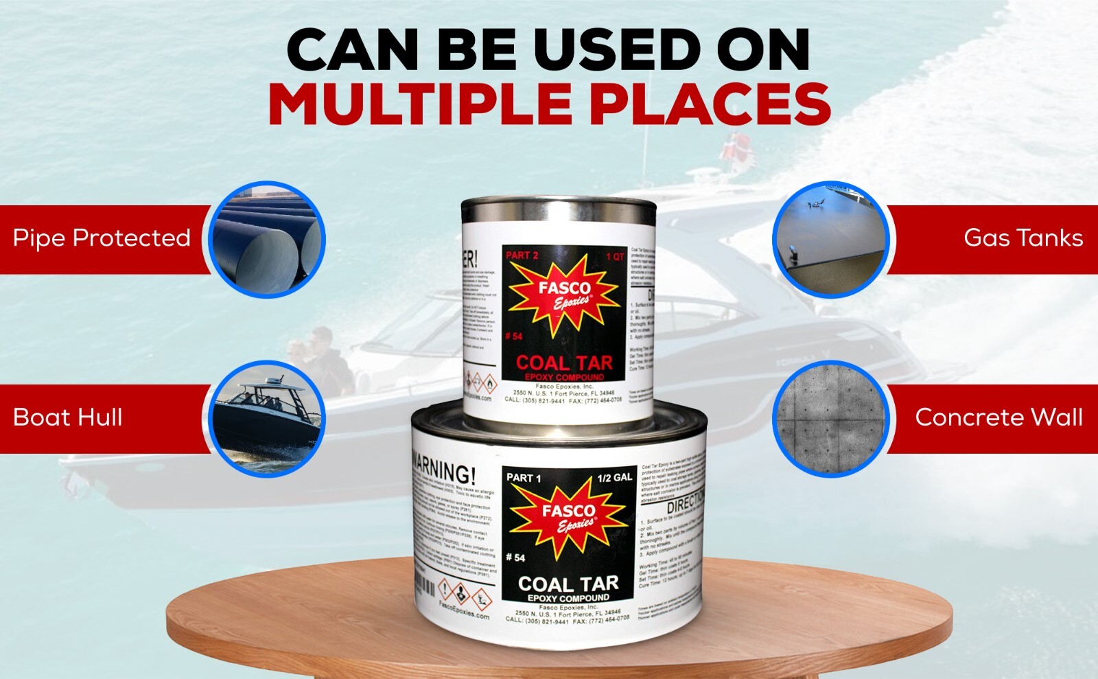 Fasco #54 - Coal Tar Epoxy - 3 Pint Kit