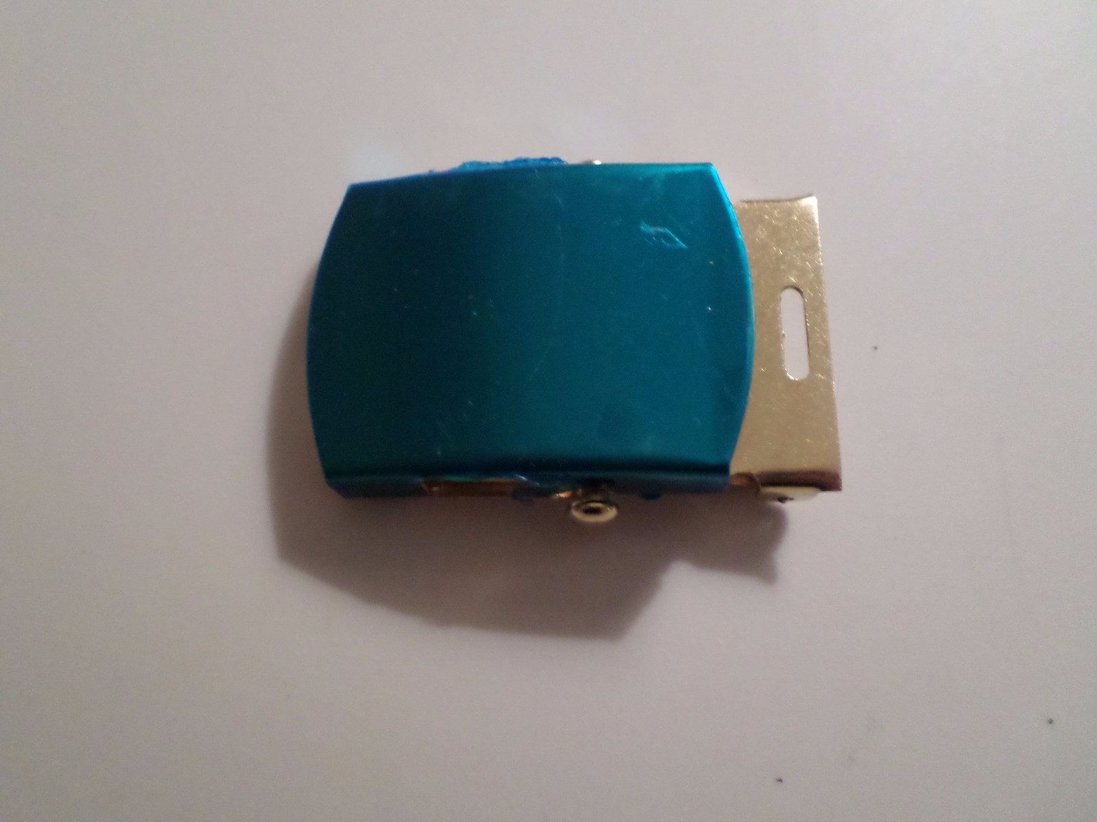 U.S MILITARY KHAKI WEB BELT WITH SOLID BRASS BUCKLE U.S.A MADE 54" HEAVY WEB