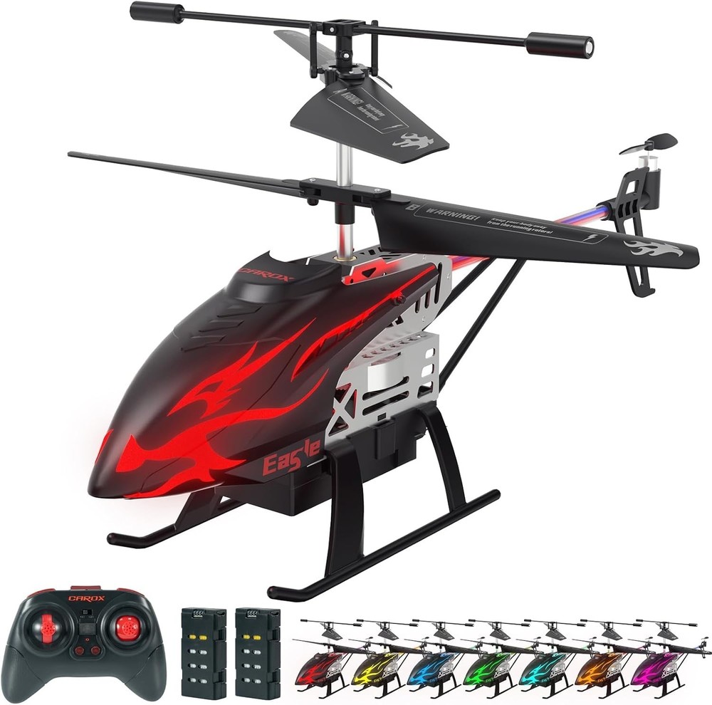 Sturdy Remote Control Helicopter with 30 Mins Flight Time & Fun Light Effects