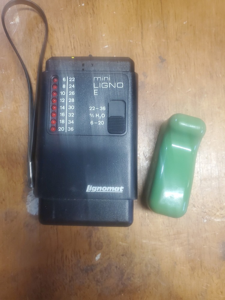 Mini-Ligno pin type moisture meter Lignomat Case Made It Germany
