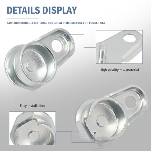 4 pcs Tailgate Hinge Bedside Hinge Compatible with S10 1994-2004, S15 1994