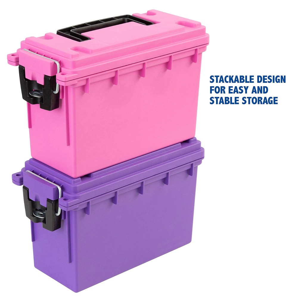 Sheffield Watertight Storage Box Secure Ammo Organizer with Carry Handle