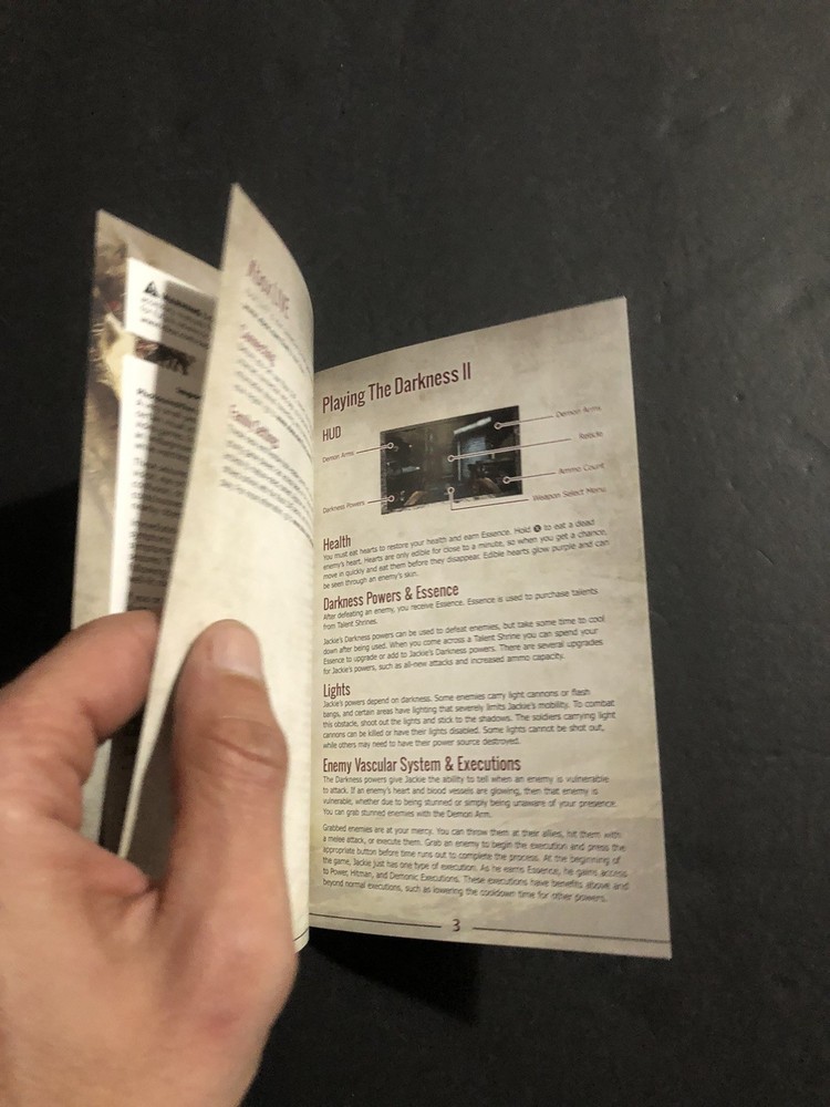 darkness 2 xbox 360 Manual Only