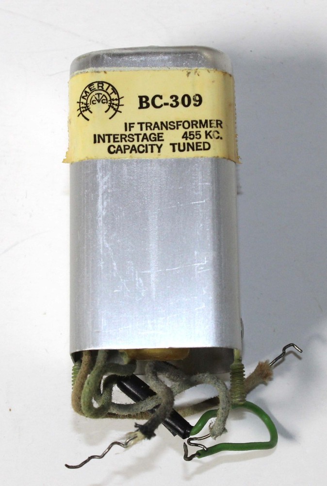 MERIT BC-309 IF TRANSFORMER 455 Kc.