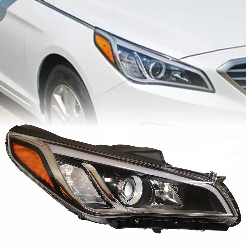 Sonata 2015-2017 Right Halogen Headlight Assembly 92102C2000 Replacement