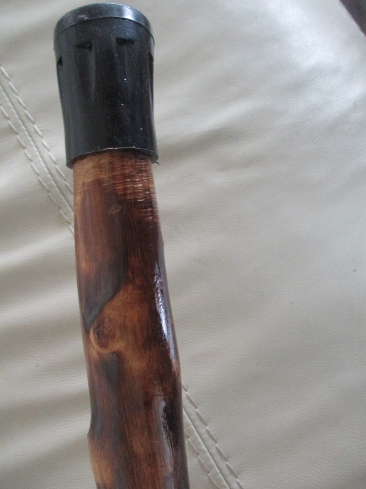 Canes Wood-Custom -37in rubber tip Clear coated
