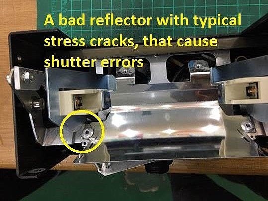 Replacement Reflector FITS HP Scitex FB500/700 EUV Lamp Shutter Motion ERROR FIX