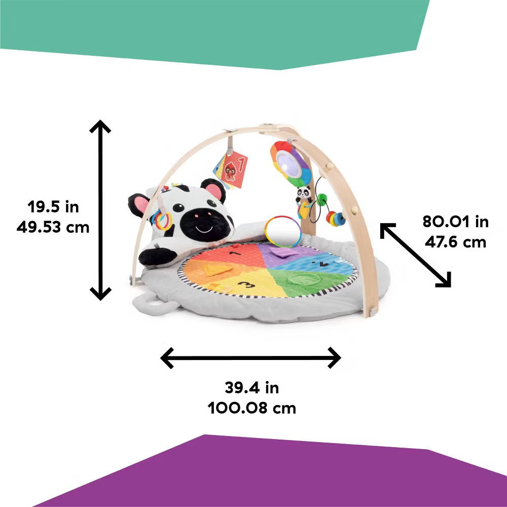 Baby Einstein Zen's Activity Milestones Plush Gym Playmat