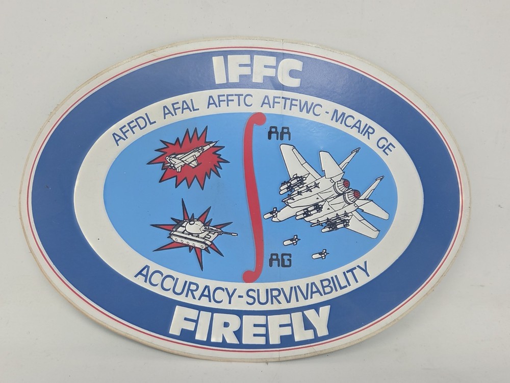 6 3/4" IFFC Firefly McAir Military Aircraft Test Program Decal