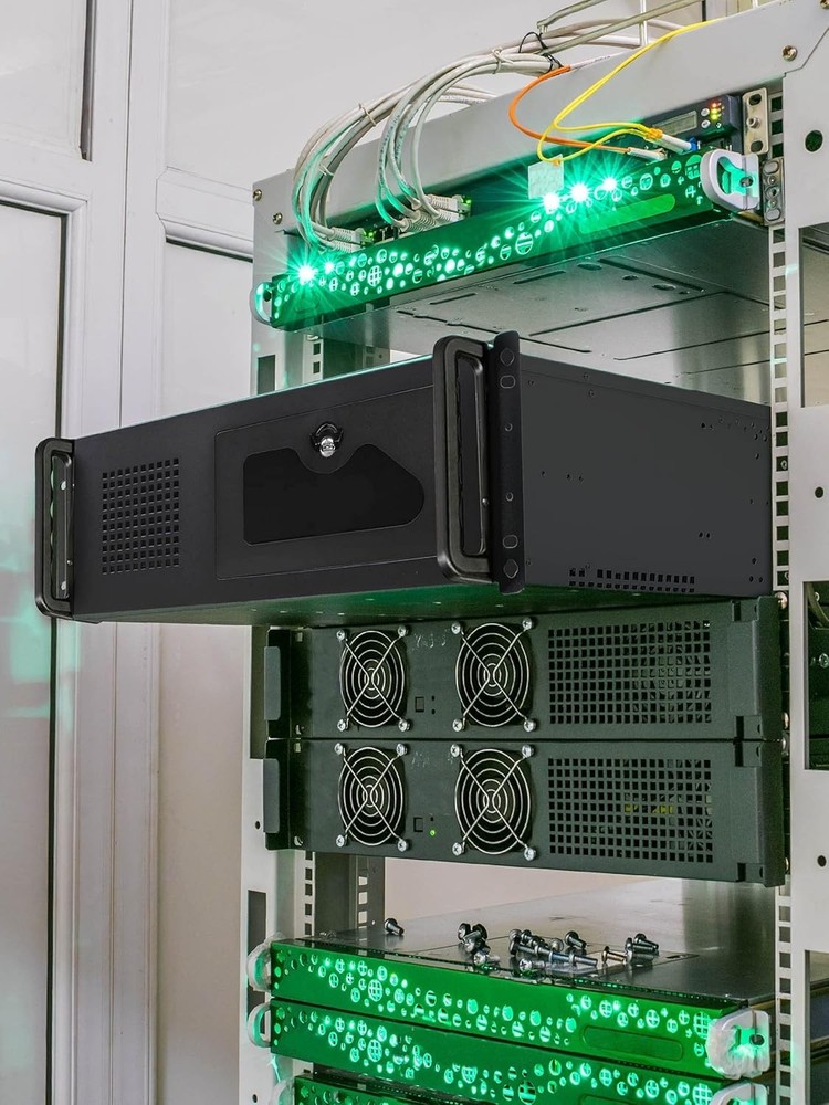 Silver/Black Server Rackmount Case