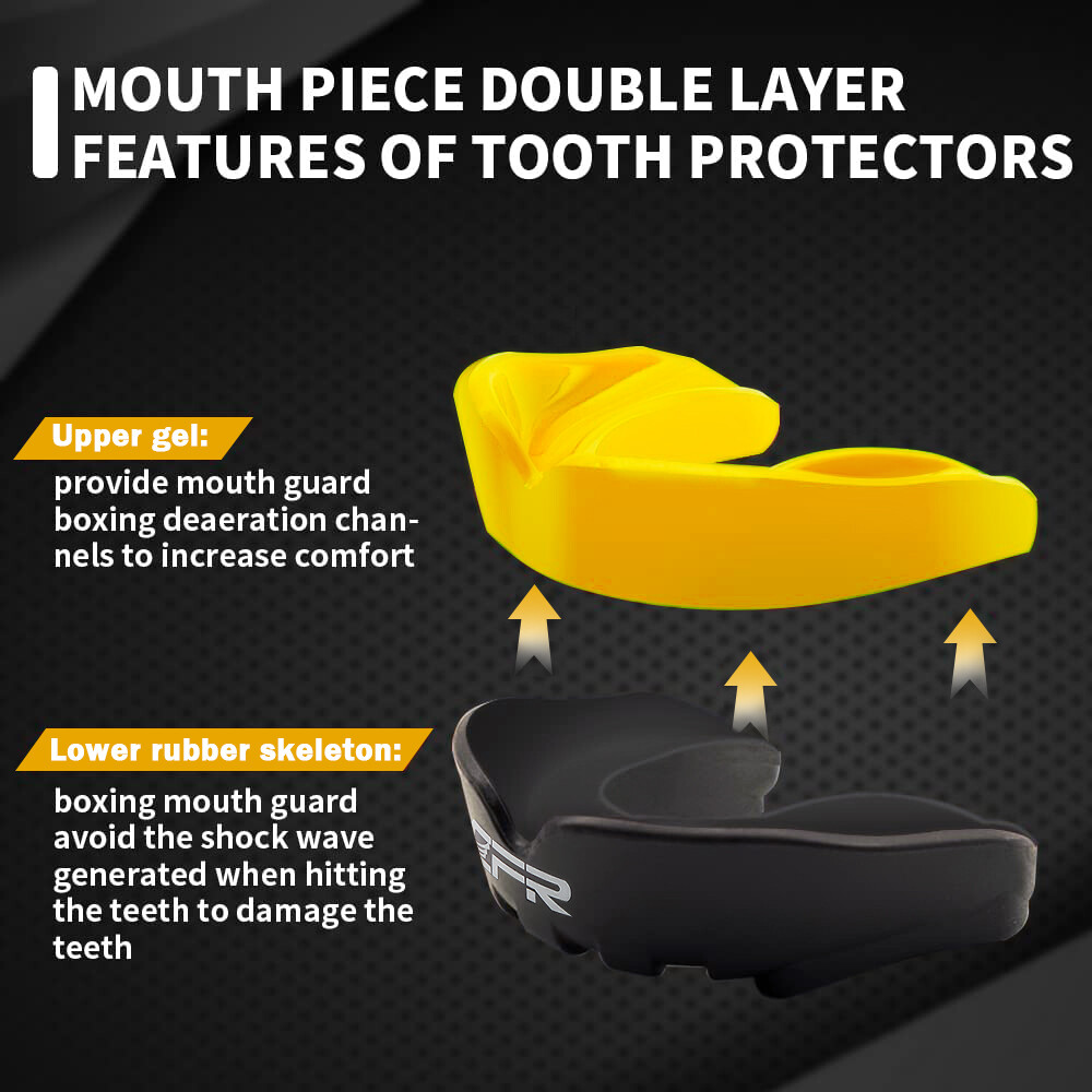 Gel Gum Mouth Guard Shield Teeth Grinding Boxing MMA Sports MouthPiece Battle US