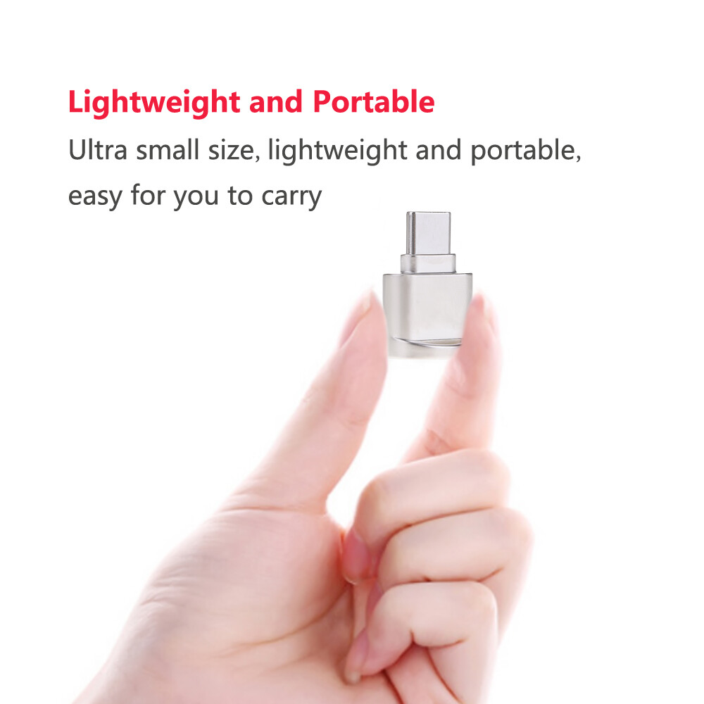 USB Type C Alloy TF Flash Memory OTG W7A1