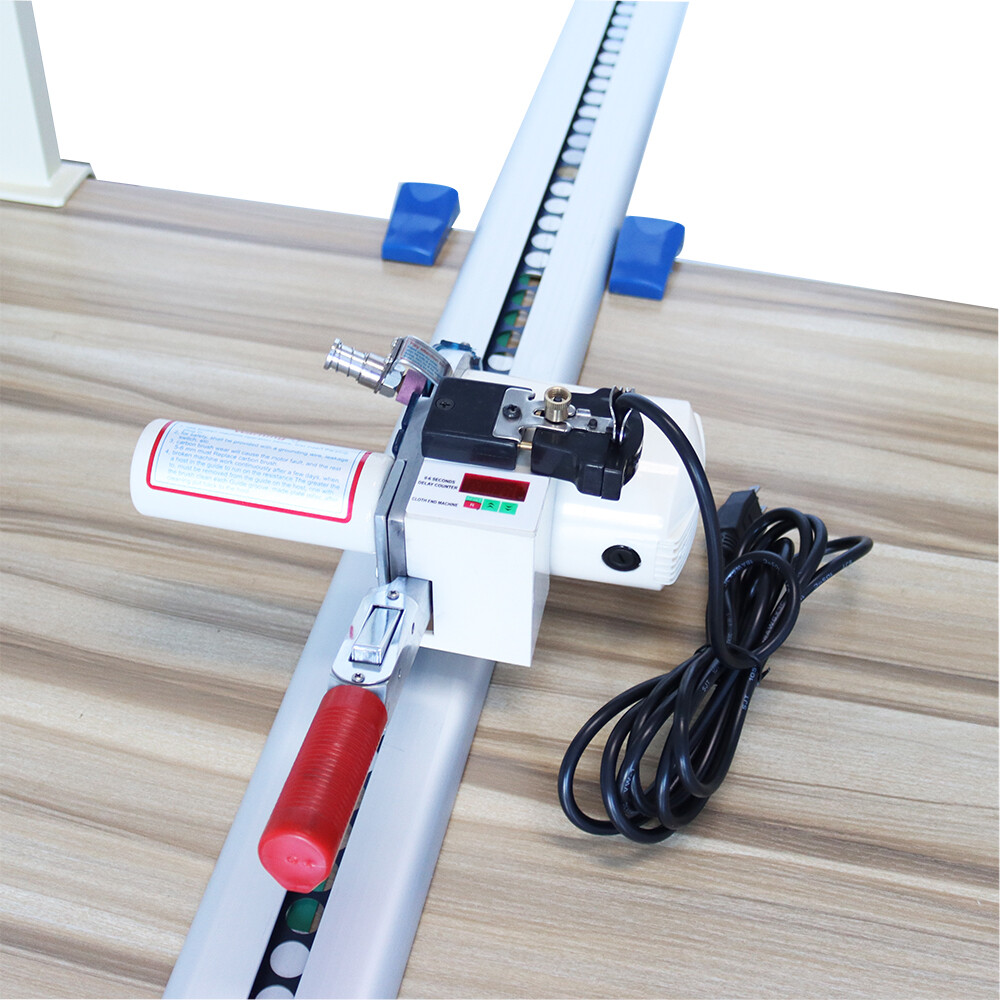 110V High Speed Fabric End Cutter w/75" Rack & Digital Counter Delay Function