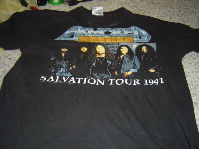 ARMORED SAINT T-Shirt - 1991 Tour Shirt - SYMBOL OF SALVATION Vintage Original