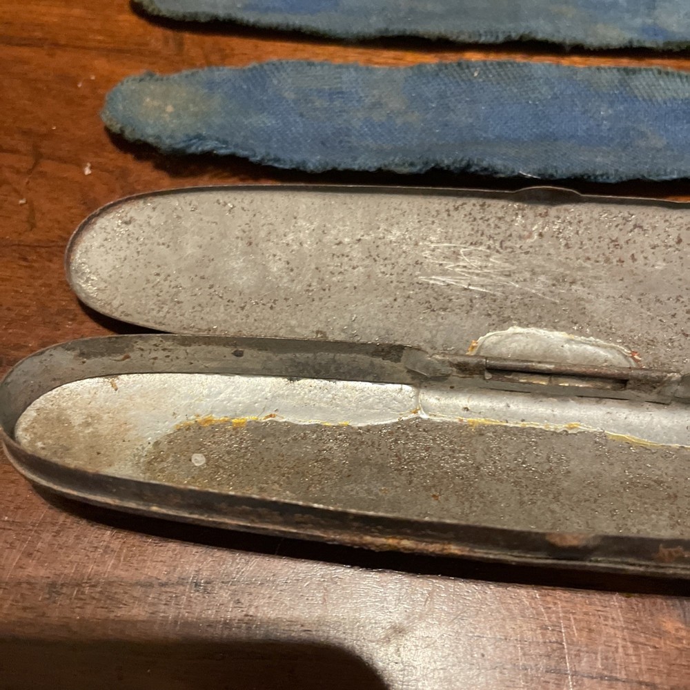 Old Civil War Period Glasses Tin Case