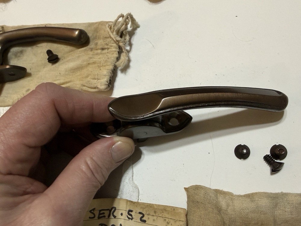 NOS SOLID BRASS DONOVAN SER S2 P2596 CAM HANDLE WINDOW LATCH RELEASING DEVICE