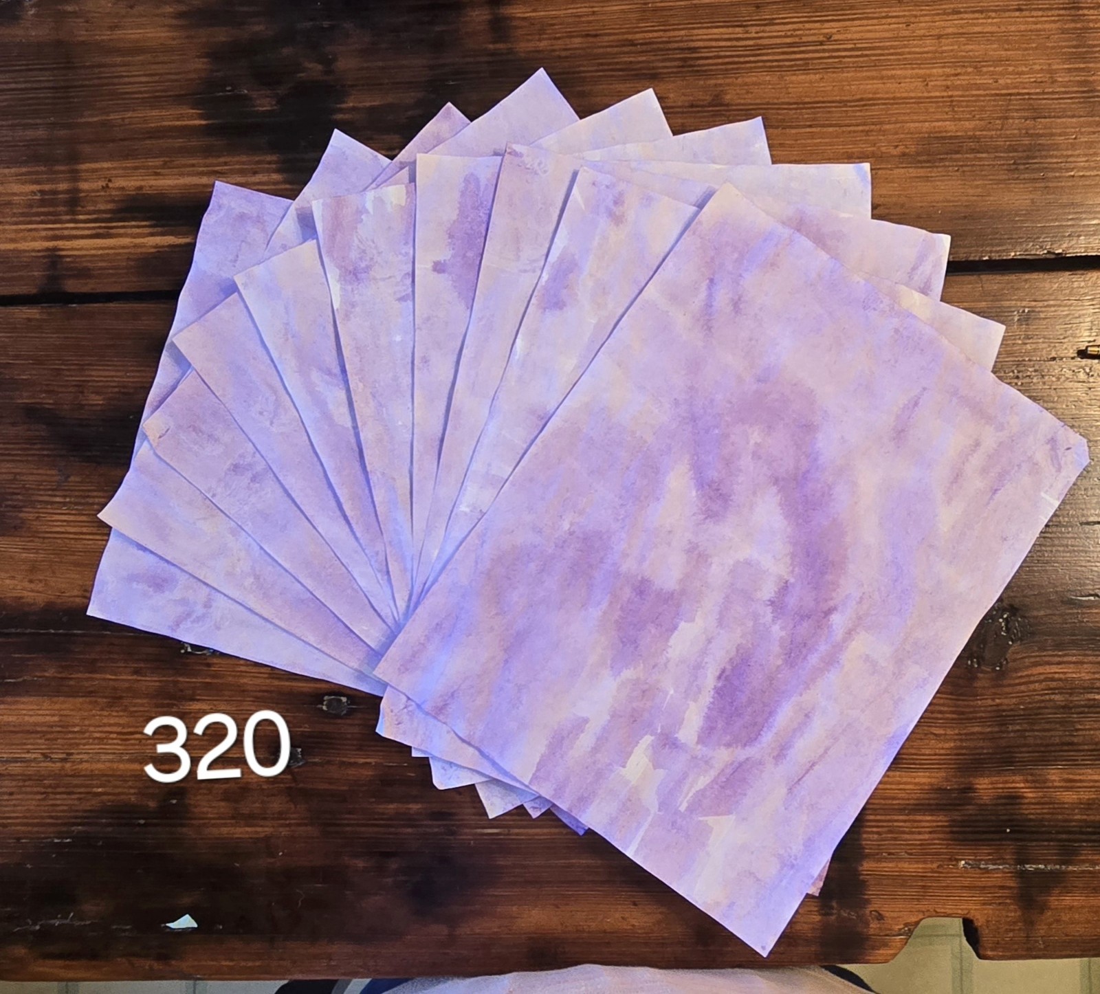 10 sheet bundles of hand dyed paper junk journal, stationary