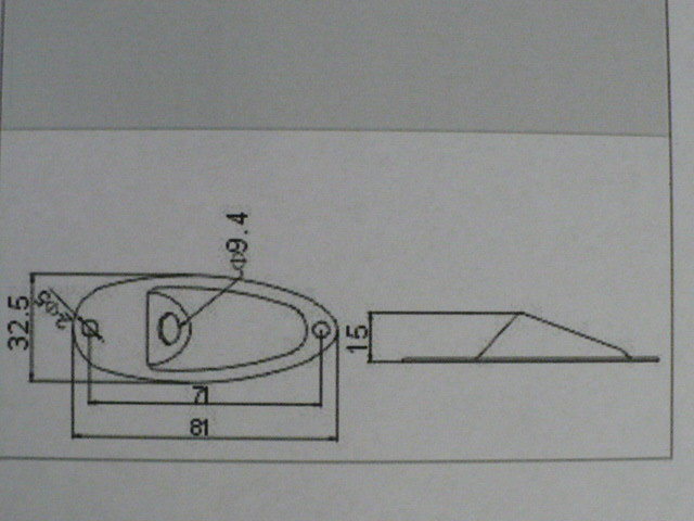INPUT OUTPUT JACK AND PLATE CHROME FOR STRATOCASTER