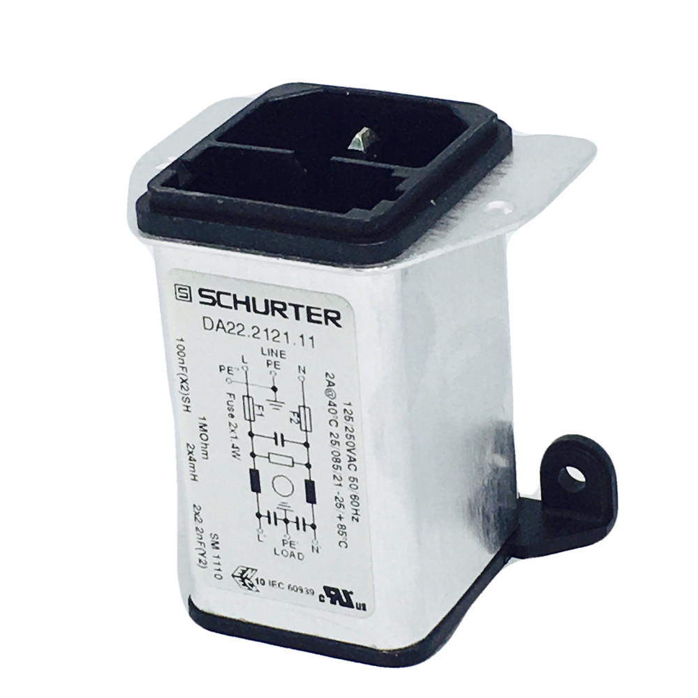 DA22.2121.11 Power Entry Modules, AC, PCB 1A 125/250VAC