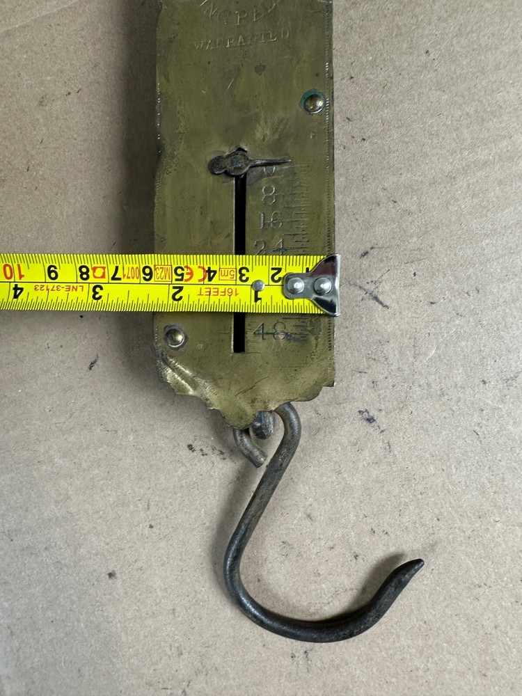 Vintage Frary's Improved Spring Balance 50 Pound Hanging Scale