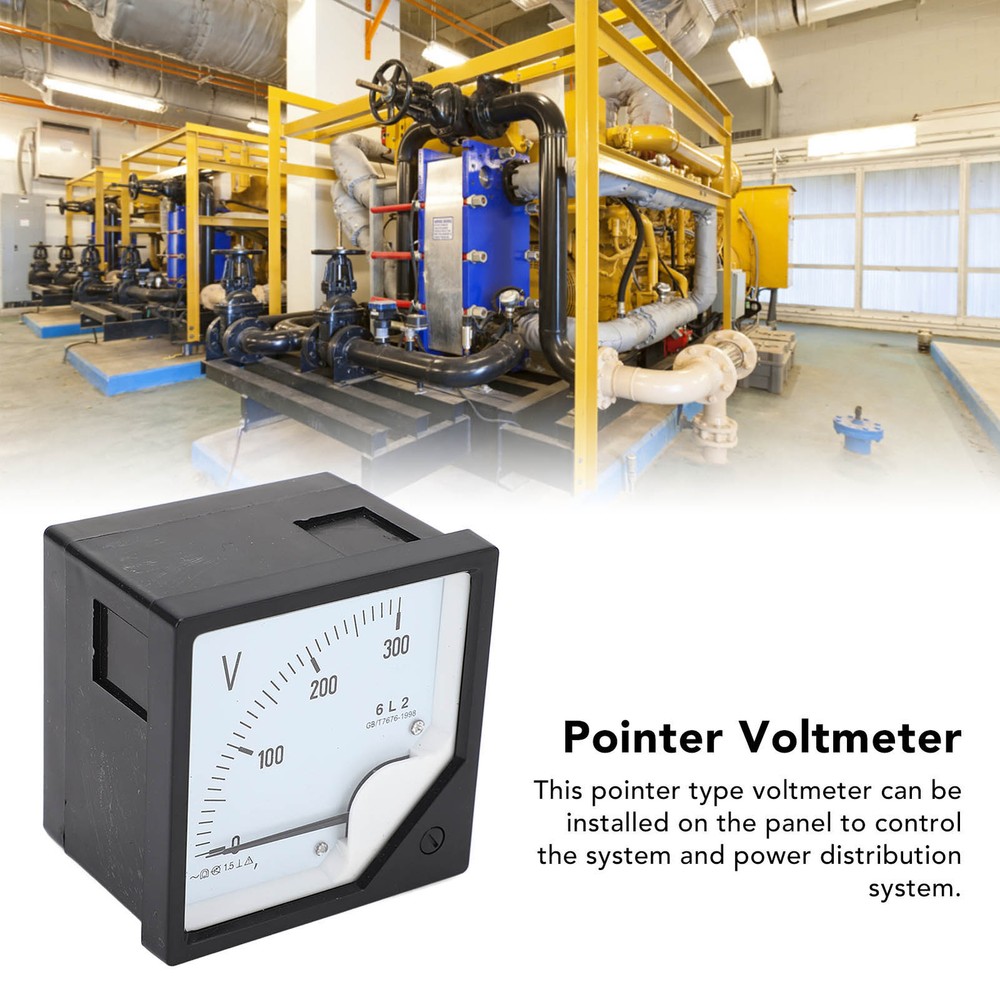 Analog Panel Voltage Gauge 0 To 300V Level 2.5 Pointer Voltmeter For Generator♪