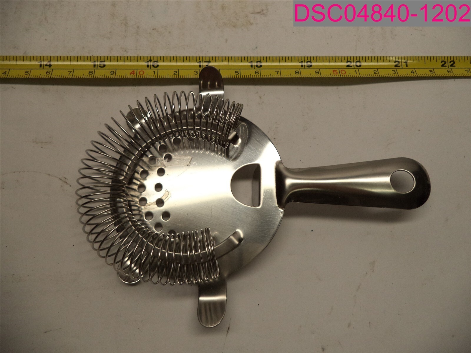 Winco BST-4P Stainless Steel Bar Strainer 4 Prong