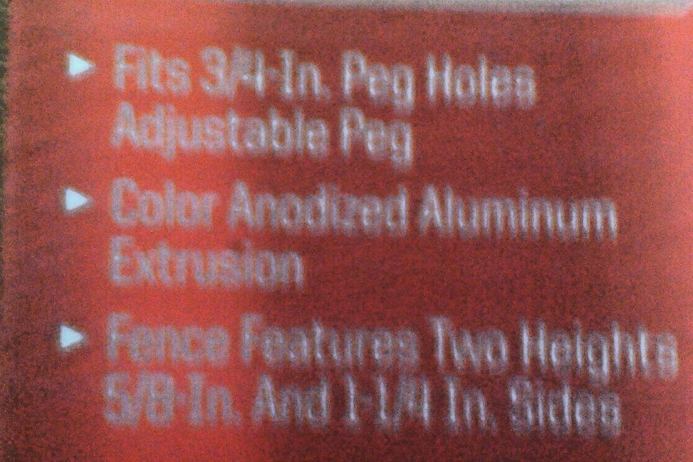 Craftsman 12 inch Peg Fence