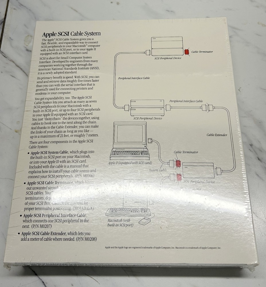 Apple SCSI Cable Terminator New in Box