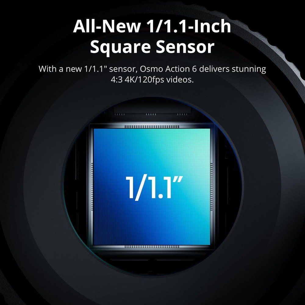 DJI Osmo Action 6 Enhanced Combo - 4K OLED Variable Aperture Action Camera