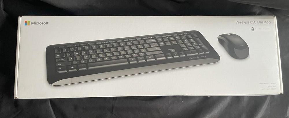Microsoft Keyboard/Mouse PY9-00002 Desktop 850 Combo Wireless Black with AES