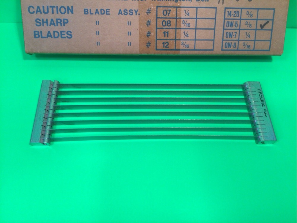 FASLINE #05 OW-5 SLICER REPLACEMENT BLADE ASSY. ASSEMBLY 3/8” CUT