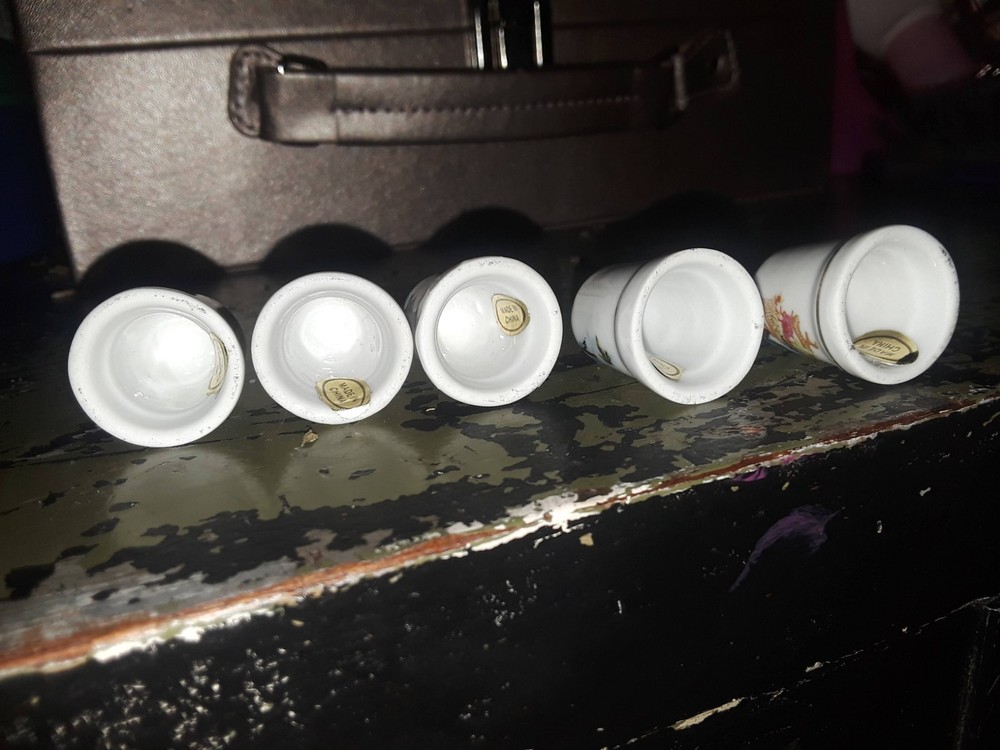 Rare Antique Porcelain Thimble Collection Each One Different