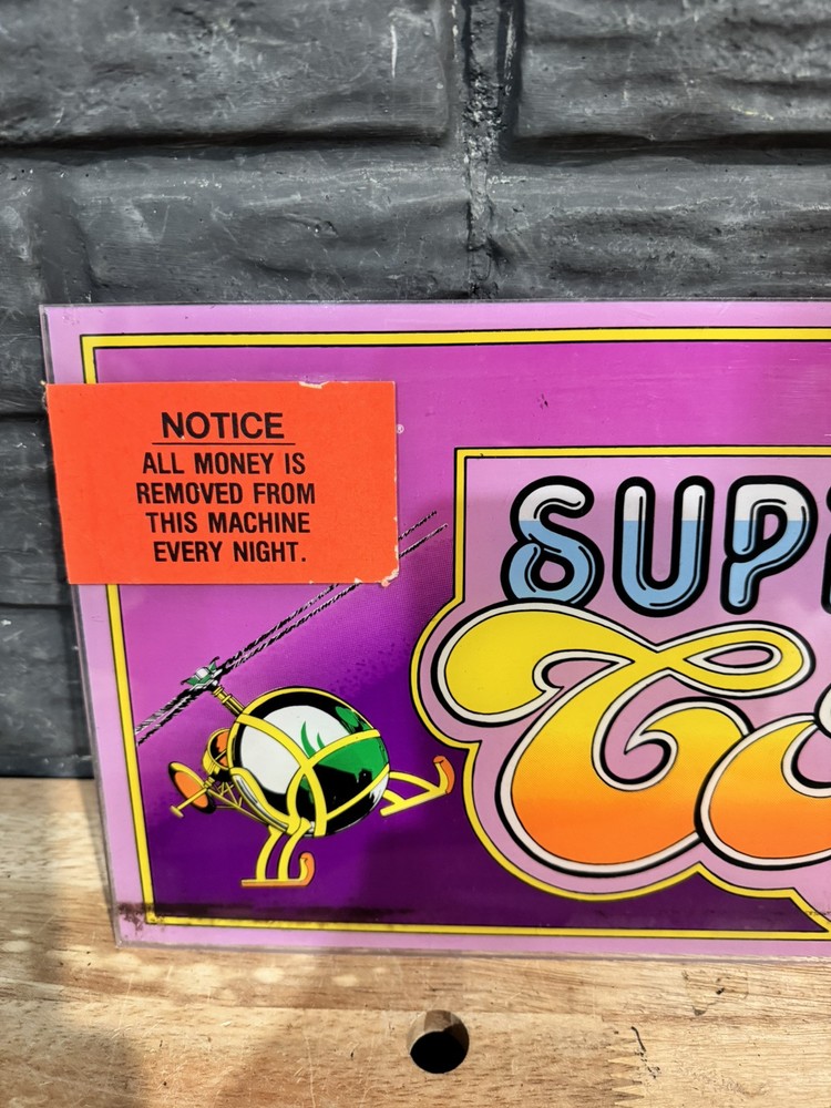 Original Super Cobra Stern Arcade Marquee