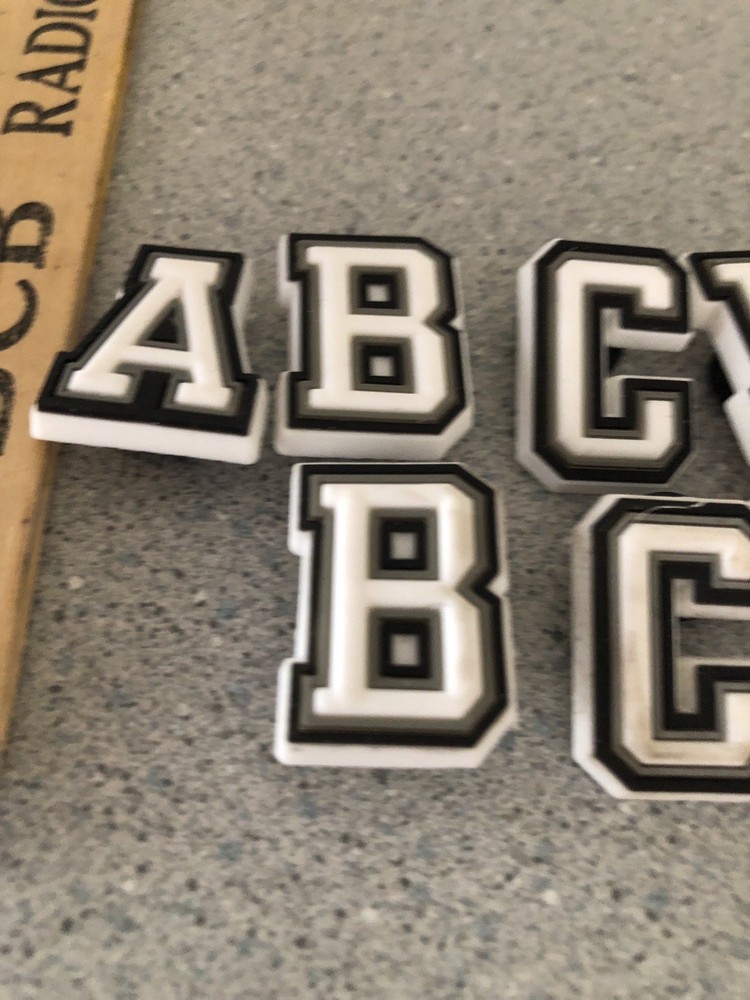 Crocs Jibbitz Charms Numbers Letters Hashtags