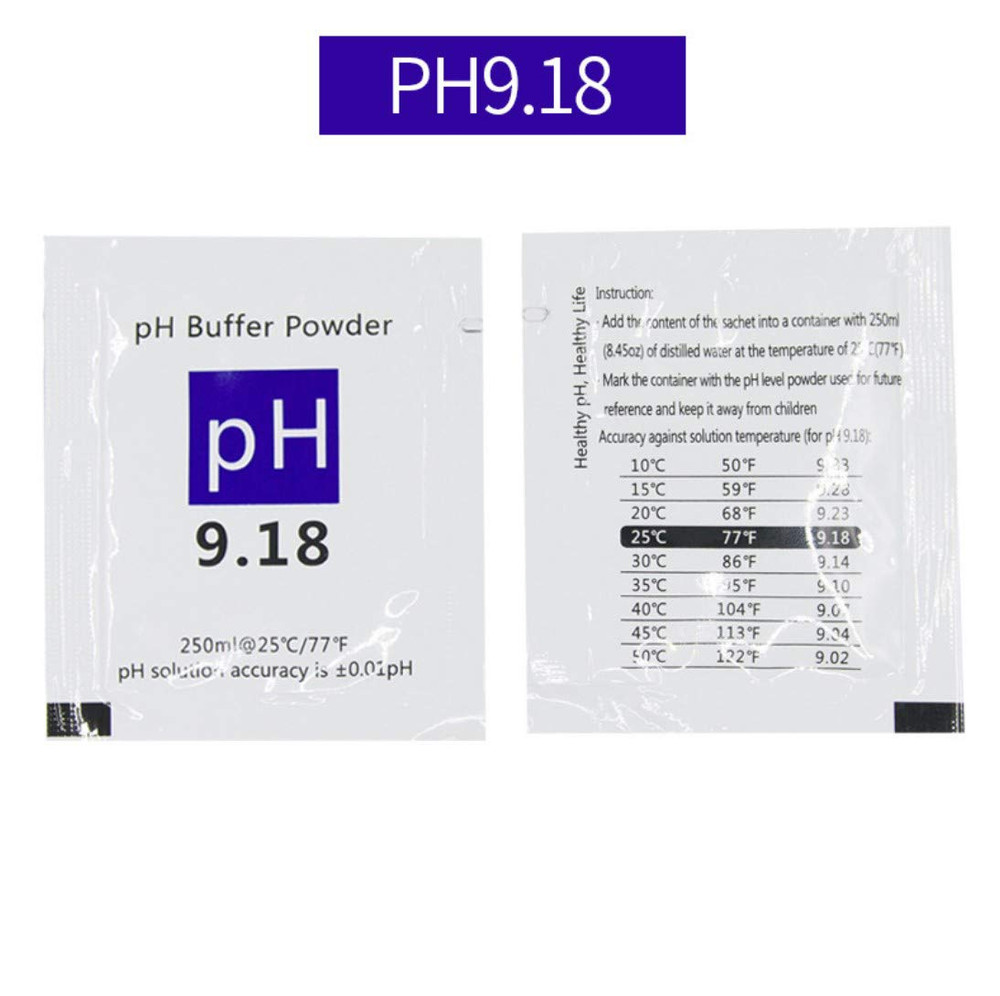 Duvindd 15 Pack Ph Meter Buffer Solution Powder for Precise Ph of Ph Meter, Cali