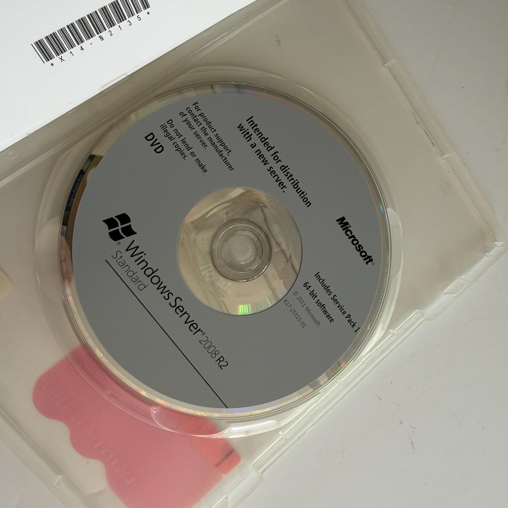 Microsoft Windows Server 2008 R2 Standard 64-bit (x64) DVD
