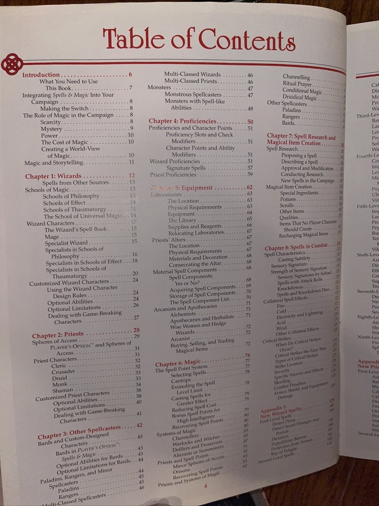 Advanced dungeons and dragons dungeon Masters guide warrior spells And Magic