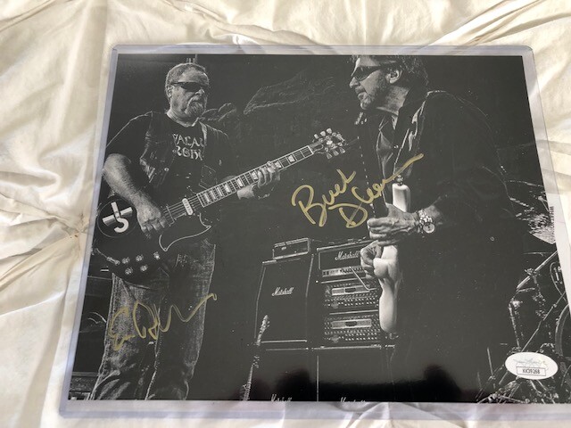 ERIC BLOOM & BUCK DHARMA SIGNED 8X10 (COA BY JSA)