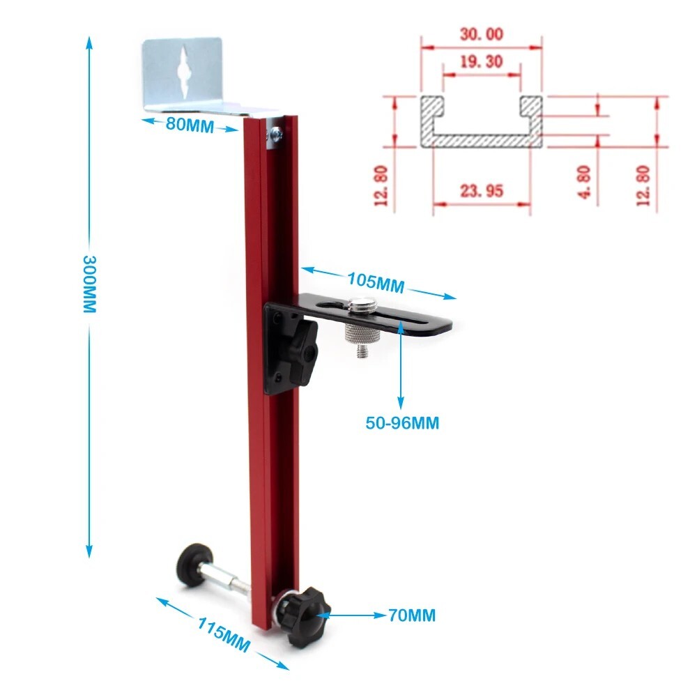 Adjustable Universal Laser Level Wall Mount Bracket Laser Leveling Support Stand