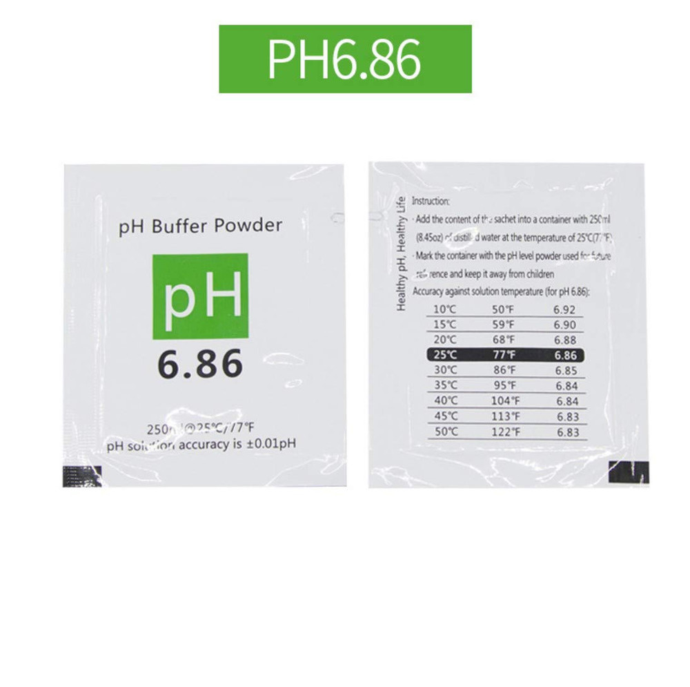 Duvindd 15 Pack Ph Meter Buffer Solution Powder for Precise Ph of Ph Meter, Cali