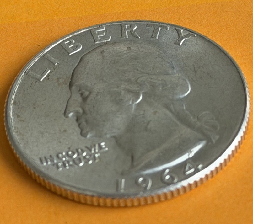 1964-D Washington Quarter ¼ $ 90% Silver