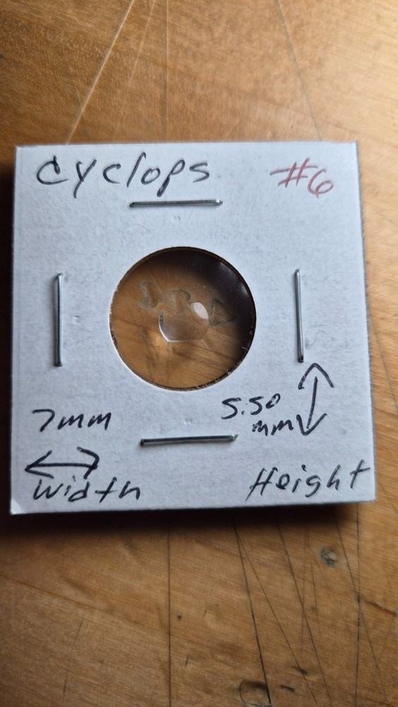Cyclops for watch crystal