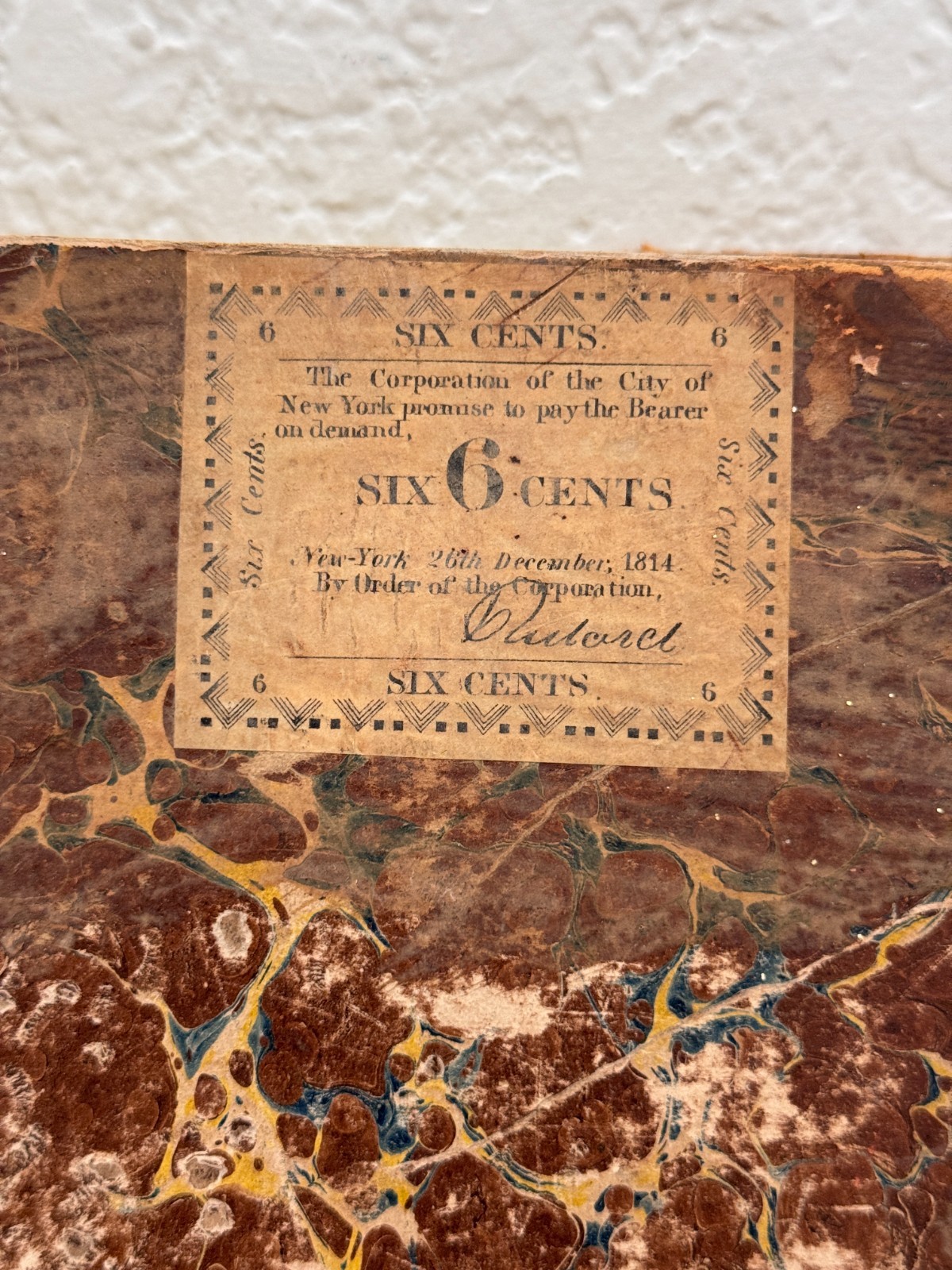 Antique 1830 New York Mirror Vol VIII w/ 1860 Valentine’s Manual Scrip Facsimile