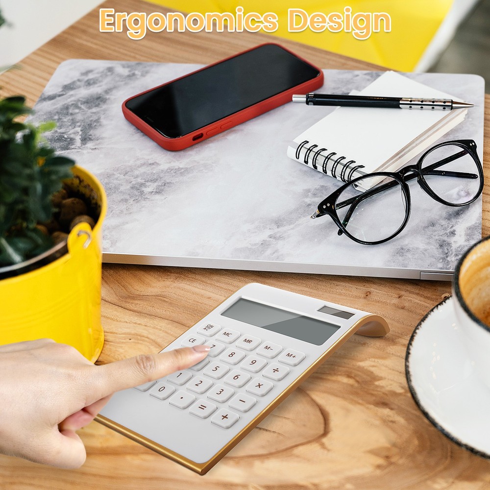 Calculator, Slim Elegant , /Home Electronics, Dual Powered Desktop5305