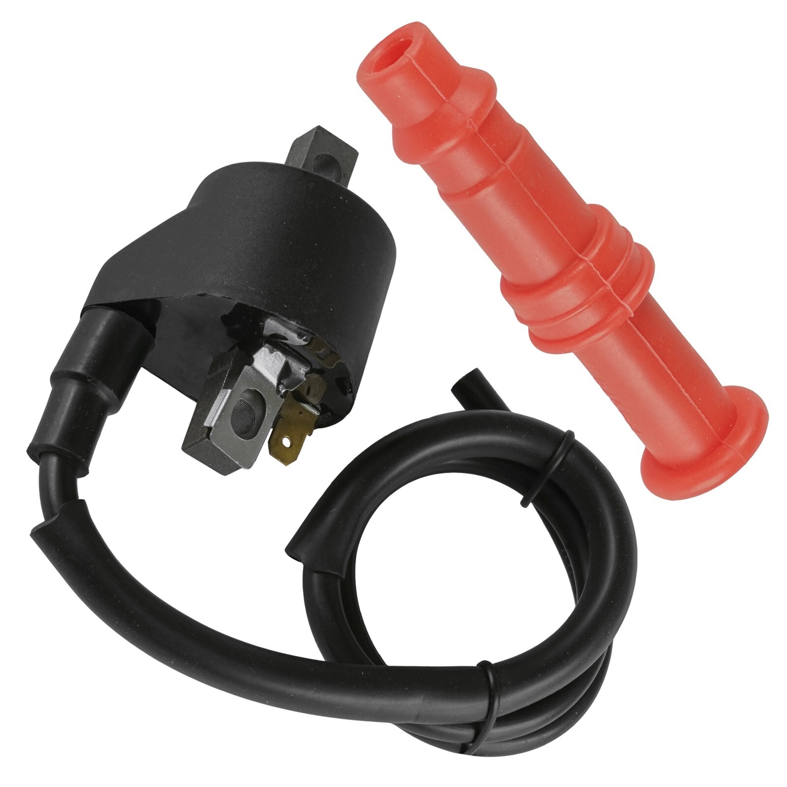 Ignition Coil with Spark Plug Boot Cap for Polaris Scrambler 500 1997 1998-2003