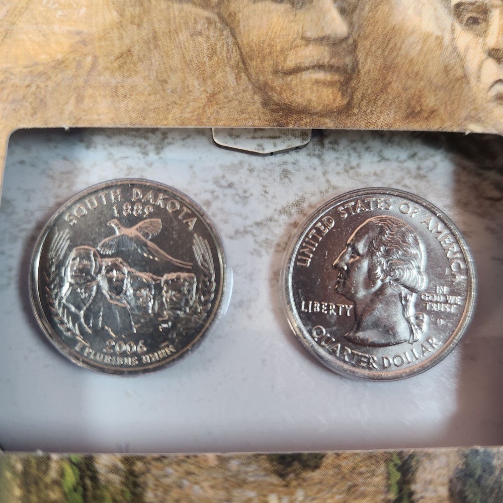 GEM BU 2006 SD 25c MT. RUSHMORE Unveiling Set!